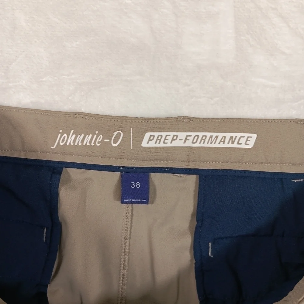 Johnnie O Shorts Mens 38 Light Khaki Prep Formance 10